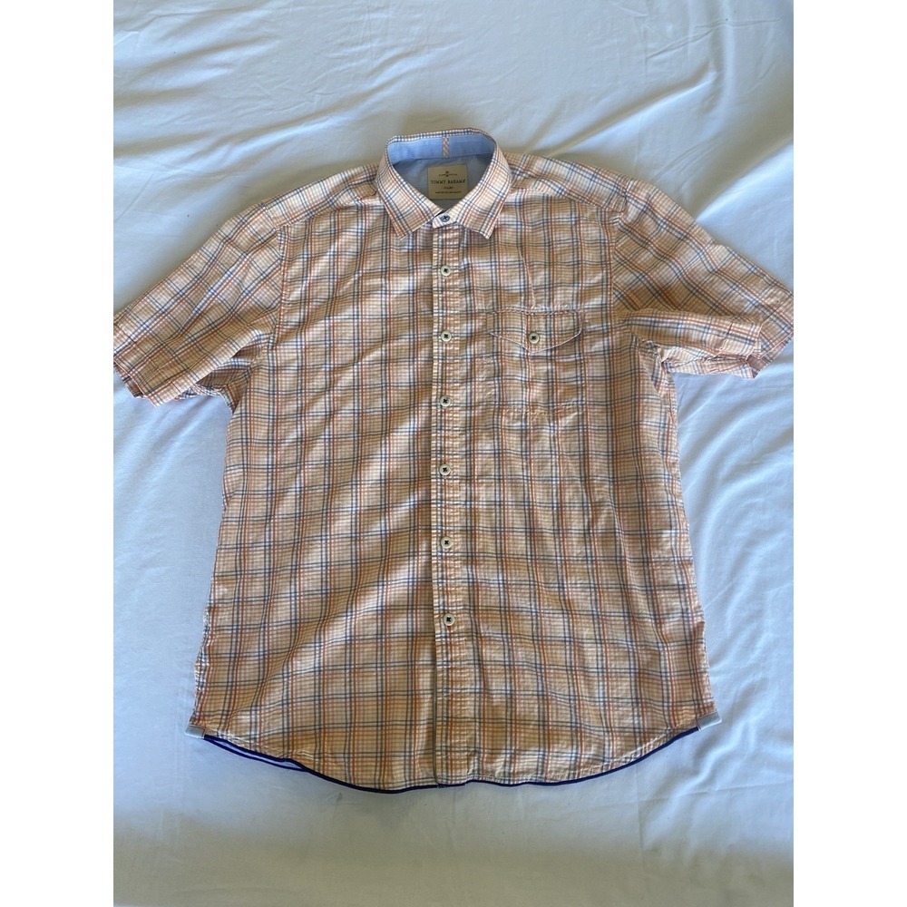 Tommy Bahama Jeans Island Crafted Shirt Mens Medium Short Sleeve Button-Up